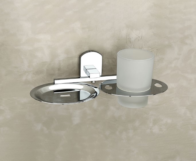 AURA Soap Dish Tumbler Holder Stainless Steel Bathroom Commercial Hotel Spa Wall Mount Heavy-Duty Anti-Rust Waterproof Easy Clean Professional Grade Durable Dual Function Rustproof Hygienic Space Saving Modern Luxury Design Secure Mounting Reliable